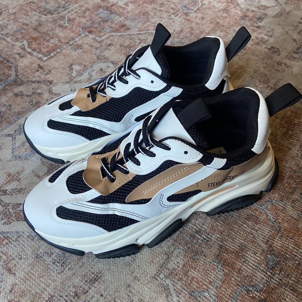 Steve Madden Possession Black/Tan Sneaker